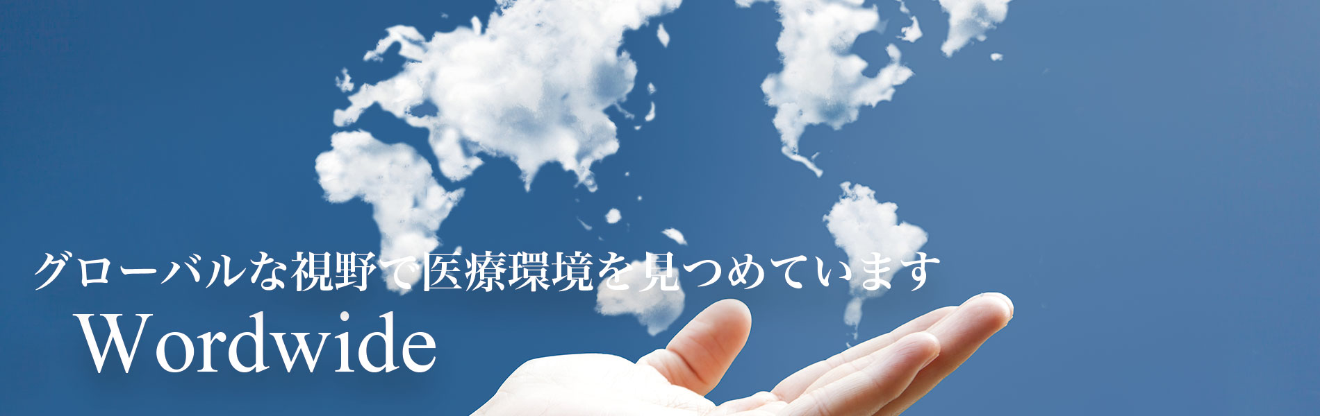 Wordwide グローバルな視野で医療環境を見つめています